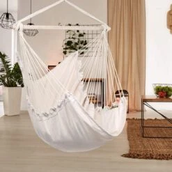 Potenza® Hangstoel – RUIM & COMFORTABEL - Binnen Of Buiten - 130x160 Cm - Belastbaar Tot 150 Kg - Incl. Bevestigingset Buiten – Creme 8 Potenza® Hangstoel – RUIM & COMFORTABEL - Binnen Of Buiten - 130x160 Cm - Belastbaar Tot 150 Kg - Incl. Bevestigingset Buiten – Creme -Tuin Verkoop 1200x1200 448