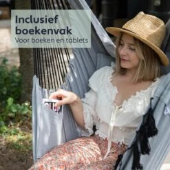 Vita5 XXL Hangstoel | Binnen&Buiten Hangnest | Incl. 2 Kussens En Boekenvak | Volwassenen&Kinderen | Hangmatstoel Tot 225kg | Grijs -Tuin Verkoop 1200x1200 451