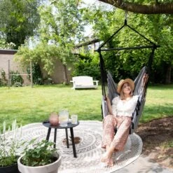 Vita5 XXL Hangstoel | Binnen&Buiten Hangnest | Incl. 2 Kussens En Boekenvak | Volwassenen&Kinderen | Hangmatstoel Tot 225kg | Grijs -Tuin Verkoop 1200x1200 454
