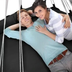 Hangnest Voor Binnen & Buiten. Met Groot En Dik Kussen Voor Volwassenen & Kinderen. Belastbaar Tot 125 Kg. VITA5 (Zwart) 9 Hangnest Voor Binnen & Buiten. Met Groot En Dik Kussen Voor Volwassenen & Kinderen. Belastbaar Tot 125 Kg. VITA5 (Zwart) -Tuin Verkoop 1200x1200 458