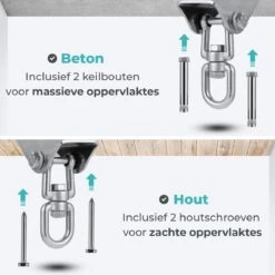 AVINT GOODS RVS Ophangsysteem Plafondhaak Bokszak – Schroefhaak & Ophanghaak Hangstoel – Muurhaak Binnen & Buiten - 550KG 14 AVINT GOODS RVS Ophangsysteem Plafondhaak Bokszak – Schroefhaak & Ophanghaak Hangstoel – Muurhaak Binnen & Buiten - 550KG -Tuin Verkoop 1200x1200 465