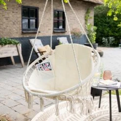 Vita5 Macramé Hangstoel - Voor Binnen En Buiten - Zonder Standaard - Incl. Kussen, Boekenvak En Beschermhoes - Tot 150kg - Beige 24 Vita5 Macramé Hangstoel - Voor Binnen En Buiten - Zonder Standaard - Incl. Kussen, Boekenvak En Beschermhoes - Tot 150kg - Beige -Tuin Verkoop 1200x1200 486