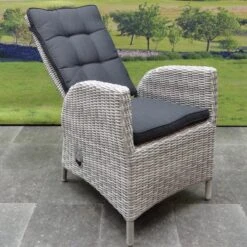 Menorca Dining Tuinstoel Verstelbaar Wit Grijs -Tuin Verkoop 1200x1200 495