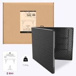 LifeGoods Klaptafel - Inklapbaar - 180 Cm - 6 Tot 8 Personen - Zwart -Tuin Verkoop 1200x1200 549