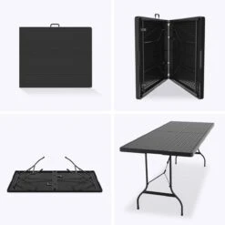 LifeGoods Klaptafel - Inklapbaar - 180 Cm - 6 Tot 8 Personen - Zwart -Tuin Verkoop 1200x1200 552