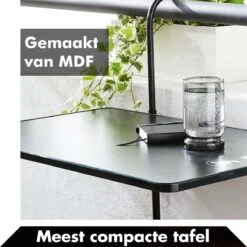 Balkontafel Inklapbaar – Zwart – 60 X 60 X 70 Cm – Hout Balkontafeltje Hangend Balkonbar Balkontafels Opklapbaar Hangtafel Balcony Table – Ophangbaar Voor Aan Het Balkon – Vouwtafel Wandtafel Inklapbare Tafel – Bijzettafel – Buiten Tafeltje Klaptafel -Tuin Verkoop 1200x1200 595