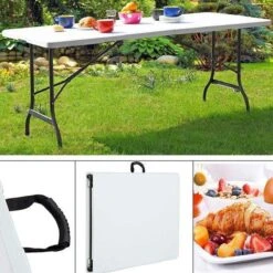 MaxxGarden Klaptafel - Inklapbare Tafel - Opvouwbare Tuintafel - Weerbestendig - Inclusief Handvat - 180x70x74 -Tuin Verkoop 1200x1200 608