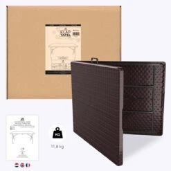 LifeGoods Klaptafel - Inklapbaar - 180 Cm - 6 Tot 8 Personen - Bruin -Tuin Verkoop 1200x1200 614