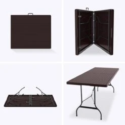 LifeGoods Klaptafel - Inklapbaar - 180 Cm - 6 Tot 8 Personen - Bruin -Tuin Verkoop 1200x1200 616