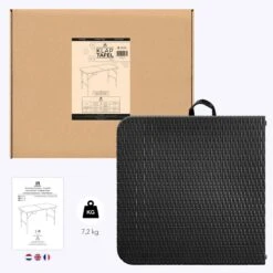 LifeGoods Klaptafel - Inklapbaar - 120 Cm - 4 Personen - Zwart -Tuin Verkoop 1200x1200 626