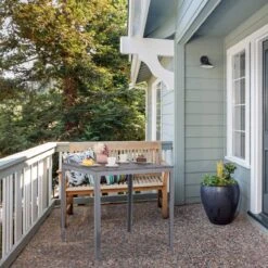 Relaxdays Tuintafel Vierkant - Grijze Buitentafel - Eettafel Tuin - Moderne Balkontafel -Tuin Verkoop 1200x1200 669