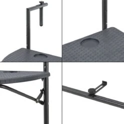 Balkontafel Cicala Inklapbaar 83,5x60x64 Cm Donkergrijs -Tuin Verkoop 1200x1200 685
