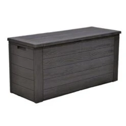 Merkloos Woody Tuin Opbergbox - 324 Liter 45x120x60 Cm - Tuinkussenbox - Antraciet/bruin -Tuin Verkoop 1200x1200 733