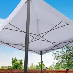 LifeGoods Partytent - 3x3 M - Easy Up - Opvouwbaar - Waterdicht - Draagtas Met Wieltjes - Donkergrijs -Tuin Verkoop 1200x1200 768