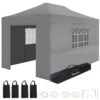 LifeGoods Partytent - 3x4.5 M - Zijwanden - Easy Up - Opvouwbaar - Waterdicht - Draagtas Met Wieltjes - Donkergrijs -Tuin Verkoop 1200x1200 77