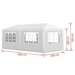MaxxGarden Partytent - Paviljoen - 3x6m - Incl. Zijwanden - Waterdicht - Wit 18 MaxxGarden Partytent - Paviljoen - 3x6m - Incl. Zijwanden - Waterdicht - Wit -Tuin Verkoop 1200x1200 776