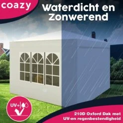 Waterdichte Partytent 3x3 Meter Opvouwbaar Met Zijwanden- Paviljoen Met Zijpanelen - Easy Up - Pop-up Tent Met Haringen, Touw En Anti Slip Poten 17 Waterdichte Partytent 3x3 Meter Opvouwbaar Met Zijwanden- Paviljoen Met Zijpanelen - Easy Up - Pop-up Tent Met Haringen, Touw En Anti Slip Poten -Tuin Verkoop 1200x1200 787