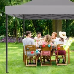 LifeGoods Partytent - 3x4.5 M - Zijwanden - Easy Up - Opvouwbaar - Waterdicht - Draagtas Met Wieltjes - Donkergrijs -Tuin Verkoop 1200x1200 79