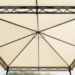 Tuinpaviljoen 3x3 M Waterdicht Paviljoen Met 4 Zijwanden Tuintent Ca. 180 G/m² Dakzeil In Crème Partytent -Tuin Verkoop 1200x1200 793