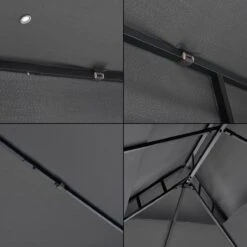 Paviljoen Lanciano Partytent 4x3x2,65 Cm Donkergrijs -Tuin Verkoop 1200x1200 810