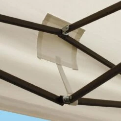 LifeGoods Partytent - 3x3 M - Zijwanden - Easy Up - Opvouwbaar - Waterdicht - Draagtas Met Wieltjes - Beige -Tuin Verkoop 1200x1200 824