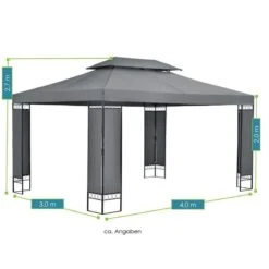 Paviljoen / Partytent - 3 X 4 Meter - Antraciet -Tuin Verkoop 1200x1200 830