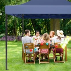 LifeGoods Partytent - 3x4.5 M - Easy Up - Opvouwbaar - Waterdicht - Draagtas Met Wieltjes - Donkerblauw -Tuin Verkoop 1200x1200 854