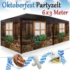 Casaria Apres-Ski Hut Party Tent - 18m² - 3x6m Met 6 Zijpanelen -Tuin Verkoop 1200x1200 869