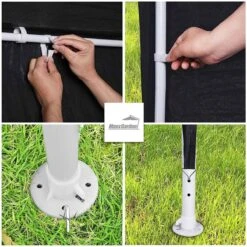 MaxxGarden Partytent - Paviljoen - 3x4m - Incl. Zijwanden - Waterdicht - Antraciet -Tuin Verkoop 1200x1200 884