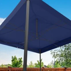 LifeGoods Partytent - 3x3 M - Zijwanden - Easy Up - Opvouwbaar - Waterdicht - Draagtas Met Wieltjes - Donkerblauw -Tuin Verkoop 1200x1200 893