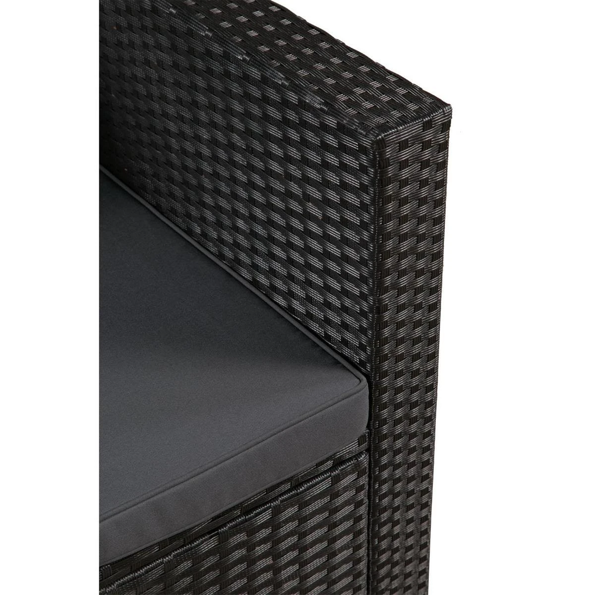 Polyrotan Loungeset Punta Cana L - Zwart 14 Polyrotan Loungeset Punta Cana L - Zwart - Afbeelding 12