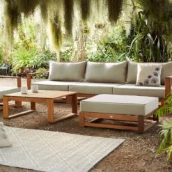Alice's Garden Loungeset Mendoza - Acacia - 5 Plaatsen - Beige -Tuin Verkoop 1200x1200 952