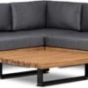 Cuba Boston Hoek Loungeset 3 Delig Acacia Hout -Tuin Verkoop 1200x339