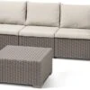 Allibert California Loungeset - 5 Personen - Cappuccino -Tuin Verkoop 1200x376