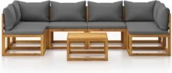 Decoways - 7-delige Loungeset Met Kussens Massief Acaciahout -Tuin Verkoop 1200x509 2