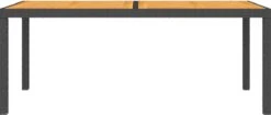 VidaXL Tuintafel 150x90x75 Cm Poly Rattan En Acaciahout Zwart -Tuin Verkoop 1200x509