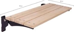 MaximaVida Opklapbare Gevelbank Jordaan 100 Cm- FSC Eikenhout 13 MaximaVida Opklapbare Gevelbank Jordaan 100 Cm- FSC Eikenhout -Tuin Verkoop 1200x518
