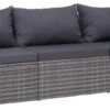 VidaXL 3-delige Loungeset Met Kussens Poly Rattan Grijs -Tuin Verkoop 1200x540