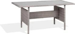 Beliani VITERBO - Loungeset Voor 8 - Grijs - PE Rotan -Tuin Verkoop 1200x559 2