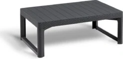 Allibert Lyon Tuintafel - 116x71,5x66/40 Cm - Grafiet