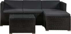 Polyrotan Loungeset Punta Cana L - Zwart 27 Polyrotan Loungeset Punta Cana L - Zwart -Tuin Verkoop 1200x589