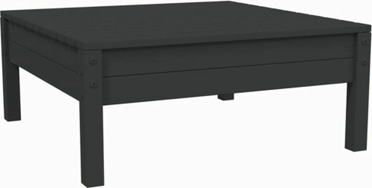 VidaXL 3-delige Loungeset Met Kussens Massief Grenenhout Zwart 15 VidaXL 3-delige Loungeset Met Kussens Massief Grenenhout Zwart - Afbeelding 13