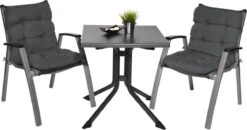 Beautissu Flair NL – Set Van 2 Tuinkussen Lage Rug Antraciet – 100x50 Cm – Zitkussen Matraskussen Voor Tuin Meubelen -Tuin Verkoop 1200x631 5
