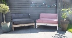 2L Home & Garden Rugkussen Velvet Oud Roze - 120 X 40cm -Tuin Verkoop 1200x635