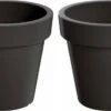 Prosperplast Set Van 2x Stuks Grote Antraciet Bloempotten/plantenpotten 60 Cm - Kunststof - Bloempotten/plantenpotten Voor Binnen En Buiten -Tuin Verkoop 1200x637 2