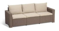 Allibert California Loungeset - 5 Personen - Cappuccino -Tuin Verkoop 1200x642 1