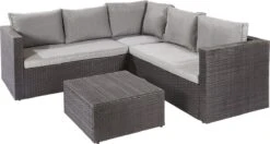 Central Park Hoekbank Loungeset Alea Grijs Staal/riet 3-delig -Tuin Verkoop 1200x643