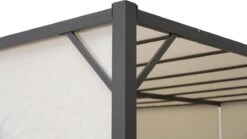 MaxxGarden Pergola - Partytent - Tuinpaviljoen Met één Gesloten Zijkant - 3x3x2,3 M - Cream -Tuin Verkoop 1200x674 1