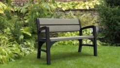 Keter Montero Tuinbank – 2-personen - 120x61x91cm - Grafiet -Tuin Verkoop 1200x675 8