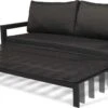 Merkloos Loungebed | Daybed | Uitschuifbare Tuinbank | 185 Cm | Zwart | Hoogwaardige Kwaliteit | Loungebank -Tuin Verkoop 1200x707